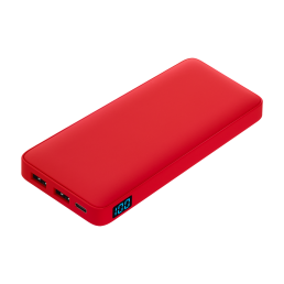 Внешний аккумулятор с подсветкой Ancor Plus 10000 mAh, красный