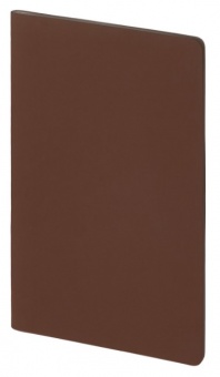 Блокнот Alpha slim, коричневый фото 