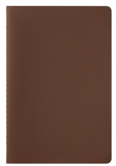 Блокнот Alpha slim, коричневый фото 