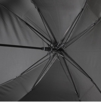 Зонт-трость с квадратным куполом Mistral, черный фото 