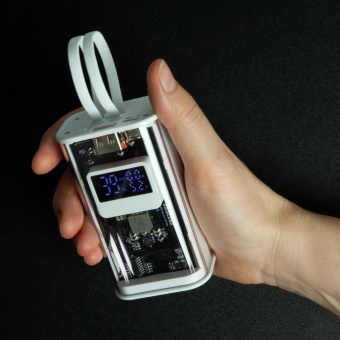 Аккумулятор c быстрой зарядкой Trellis Geek 10000 мАч, белый фото 