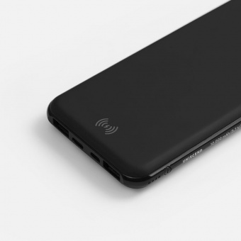Аккумулятор с беспроводной зарядкой All Day Wireless, 10000 мАч, черный фото 