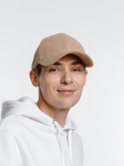 Бейсболка Soft Core, бежевая фото 