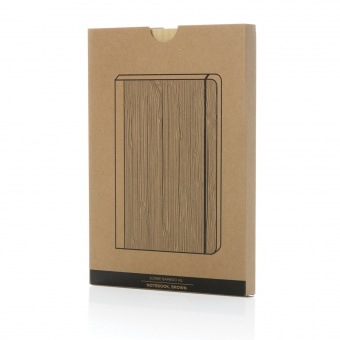 Блокнот Scribe с обложкой из бамбука, А5, 80 г/м² фото 