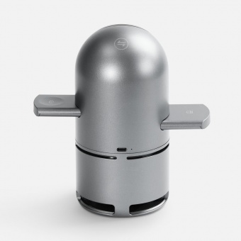 Bluetooth-колонка с беспроводной зарядкой Droid, серая фото 