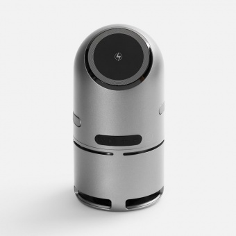 Bluetooth-колонка с беспроводной зарядкой Droid, серая фото 