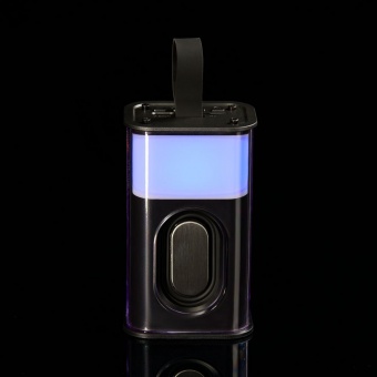 Bluetooth-колонка с подсветкой Groove, серая фото 