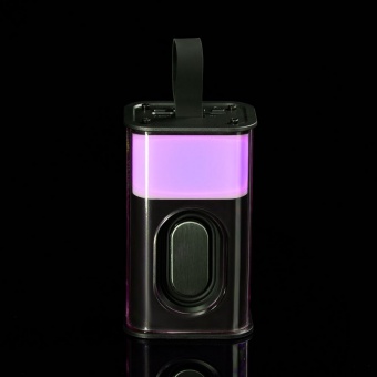 Bluetooth-колонка с подсветкой Groove, серая фото 