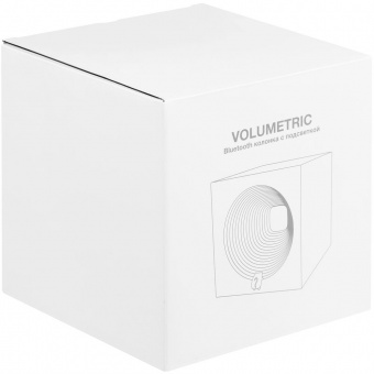 Bluetooth-колонка с подсветкой Volumetric, белая фото 
