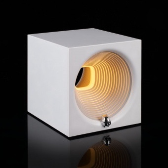 Bluetooth-колонка с подсветкой Volumetric, белая фото 