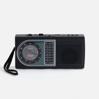 Bluetooth-колонка с радио Comradio, черная фото 