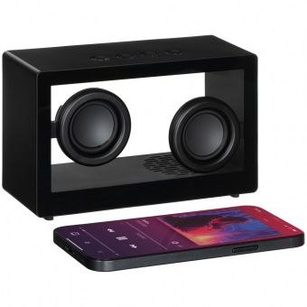 Bluetooth-колонка со светомузыкой Sensofonic, черная фото 