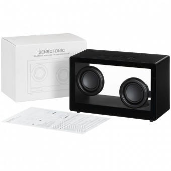Bluetooth-колонка со светомузыкой Sensofonic, черная фото 