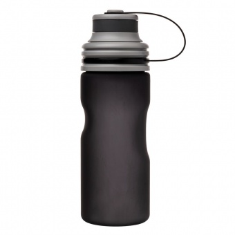 Бутылка для воды Fresh, черная фото 