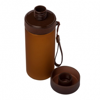 Бутылка для воды Simple, коричневая фото 