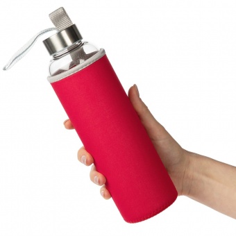 Бутылка для воды Sleeve Ace, красная фото 