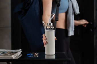 Бутылка для воды Sleeve Ace, серая фото 