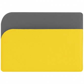 Чехол для карточек Dual, желтый фото 