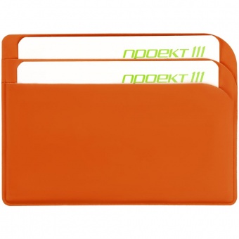 Чехол для карточек Dorset, оранжевый фото 