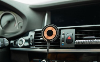 Держатель для смартфона Cooper Auto Wireless с беспроводной зарядкой, черный фото 