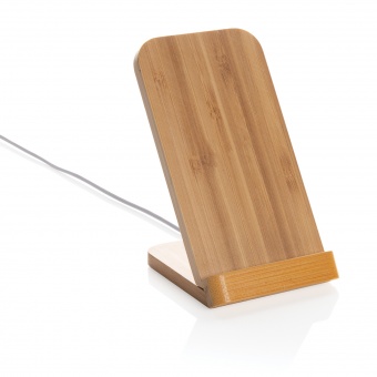 Док-станция Bamboo FSC® для беспроводной зарядки, 5 Вт фото 