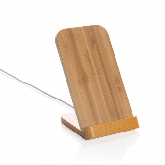 Док-станция Bamboo FSC® для беспроводной зарядки, 5 Вт фото 