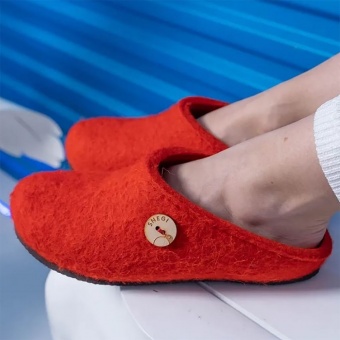 Домашние валенки Step, красные фото 2