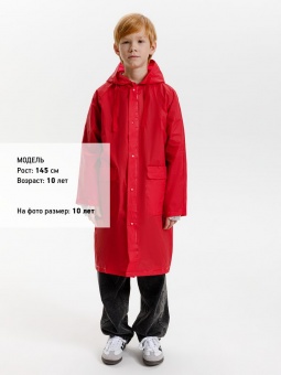 Дождевик детский RainDrop Kids, красный фото 2