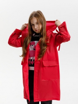 Дождевик детский RainDrop Kids, красный фото 15