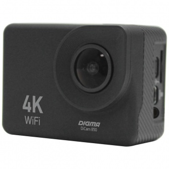 Экшн-камера Digma DiCam 850, черная фото 