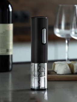 Электрический штопор с ножом для фольги Wine Diesel, черный фото 