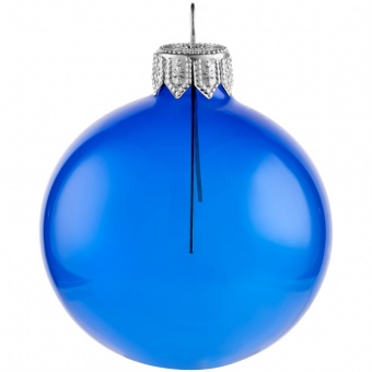Елочный шар Gala Night в коробке, синий, 6 см фото 