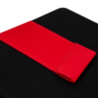 Ежедневник Bookmark, недатированный, черный с красным фото 