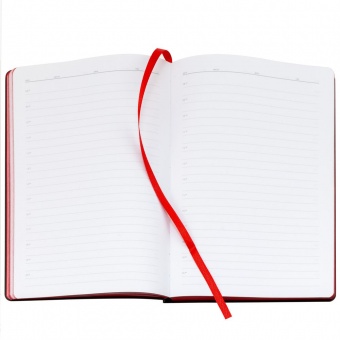 Ежедневник Bookmark, недатированный, черный с красным фото 