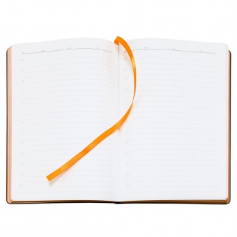 Ежедневник Bookmark, недатированный, черный с оранжевым фото 