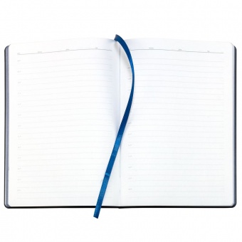 Ежедневник Bookmark, недатированный, черный с синим фото 