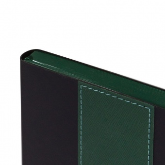 Ежедневник Bookmark, недатированный, черный с зеленым фото 