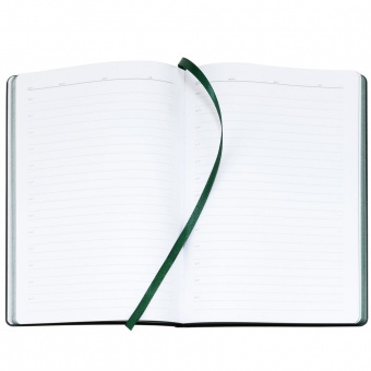Ежедневник Bookmark, недатированный, черный с зеленым фото 