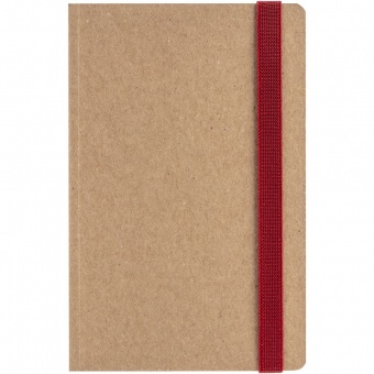 Ежедневник Eco Write Mini, недатированный, с красной резинкой фото 