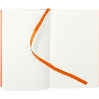 Ежедневник Flat Mini, недатированный, оранжевый фото 