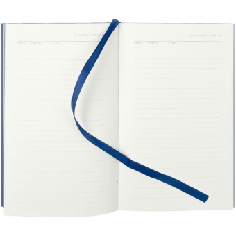 Ежедневник Flat Mini, недатированный, синий фото 