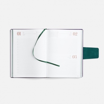 Ежедневник Grande Strap на заказ, датированный, фиолетовый фото 