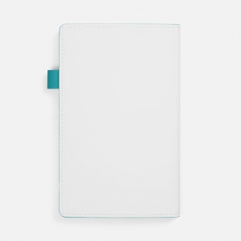 Ежедневник White Shall, недатированный, бело-бирюзовый фото 