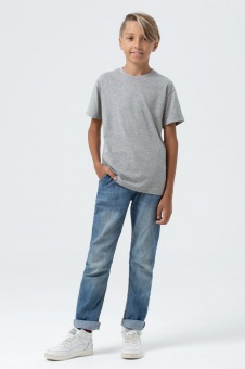 Футболка детская Regent Fit Kids, серый меланж фото 6