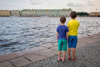 Футболка детская T-Bolka Kids, голубая фото 2