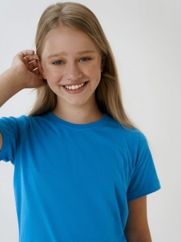 Футболка детская T-Bolka Kids, бирюзовая фото 6