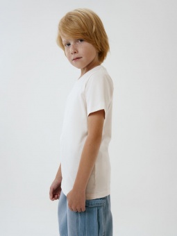 Футболка детская T-Bolka Kids, молочно-белая фото 5