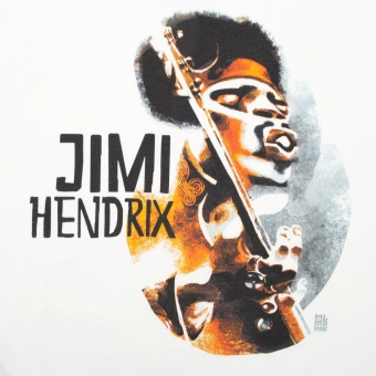 Футболка «Меламед. Jimi Hendrix», белая фото 9
