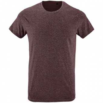 Футболка мужская Regent Fit 150, бордовый меланж фото 4