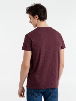 Футболка мужская Regent Fit 150, бордовый меланж фото 10